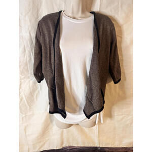 Alfani Women's Cardigan Front Angled Brown Knit XL